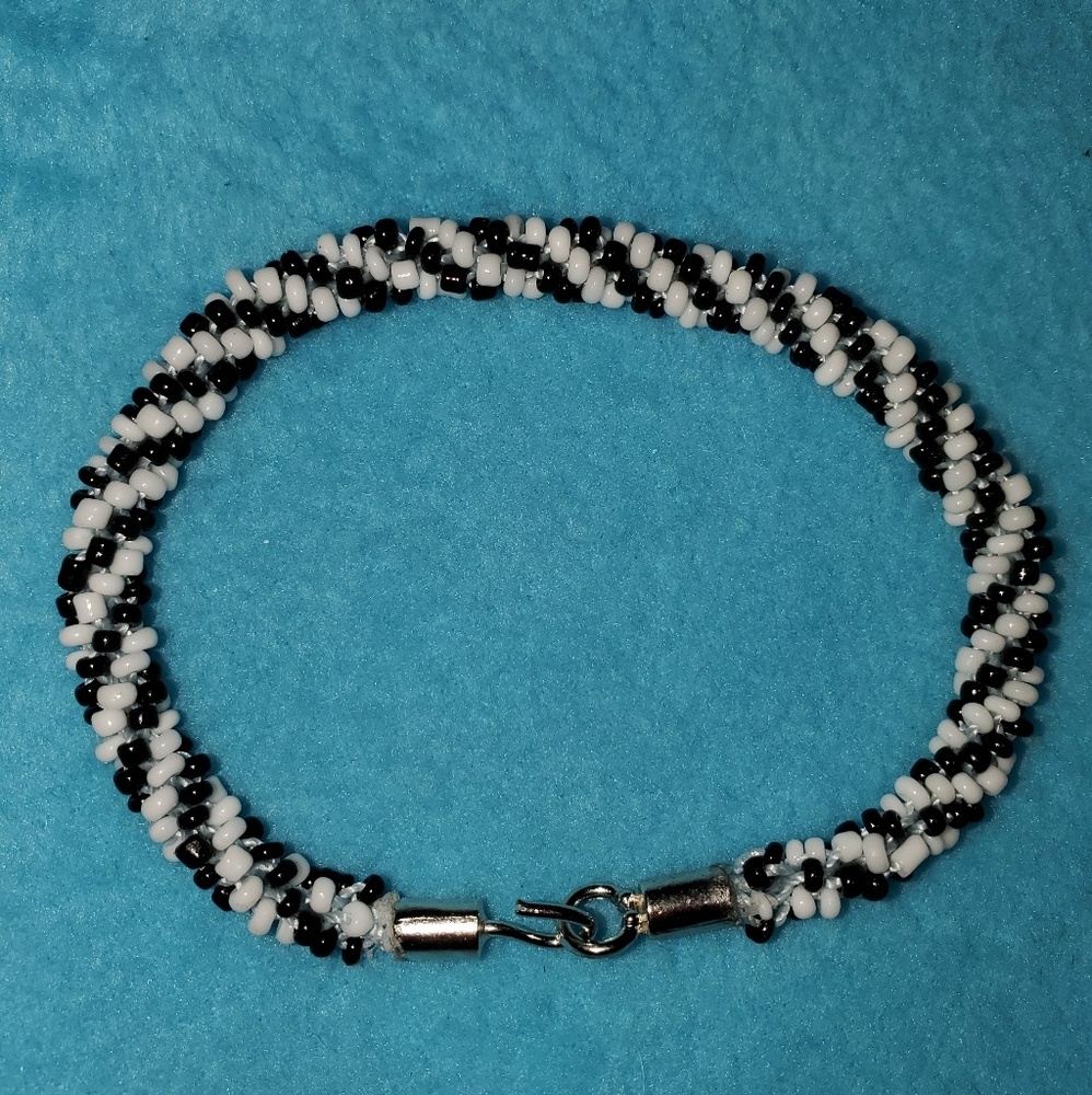Japanese beaded kumihimo bracelet